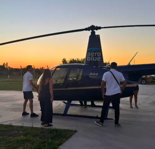 Helitour en la golden hour