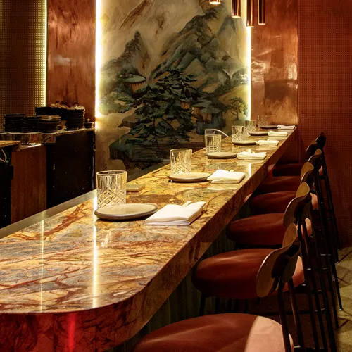 Cena de 17 pasos Omakase en Mutsuhito Cena de 17 pasos Omakase en Mutsuhito
