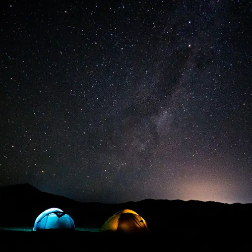 Bajo las estrellas en el Desierto de  Atacama